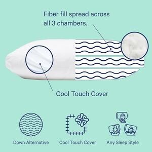 Casper Sleep Essential Cooling Pillow, Standard, White Queen New in Box